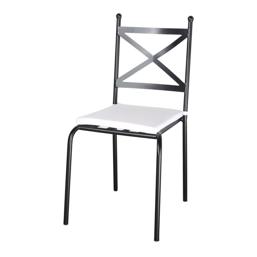Set de 2 sillas de metal tipo forja Carmela