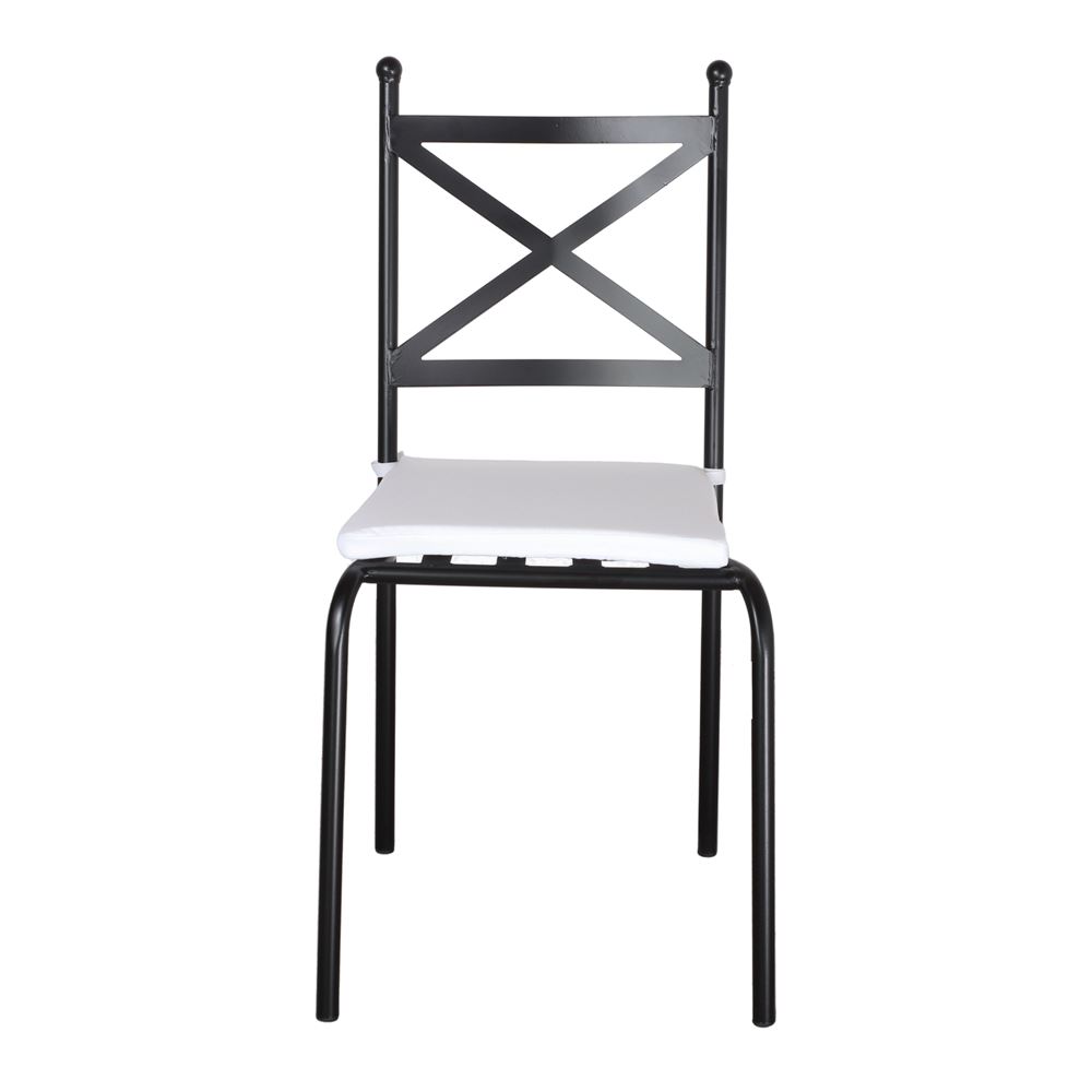 Set de 2 sillas de metal tipo forja Carmela
