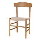 Set de 2 sillas de olmo con asiento de cuerda Ornella