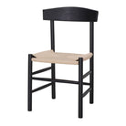 Set de 2 sillas de olmo con asiento de cuerda Ornella