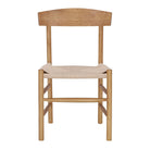 Set de 2 sillas de olmo con asiento de cuerda Ornella
