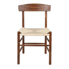 Set de 2 sillas de olmo con asiento de cuerda Ornella