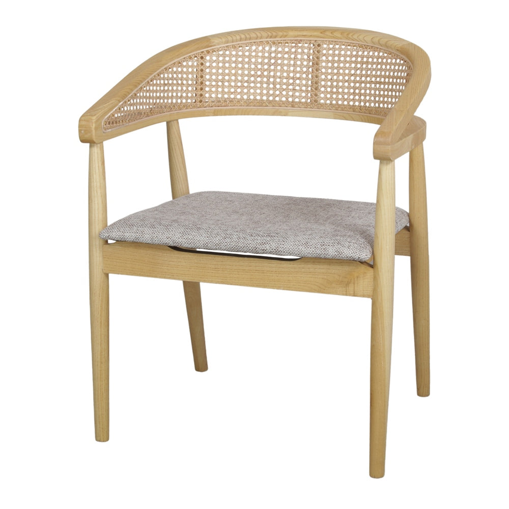 Set de 2 sillas de olmo con brazos Joaquim
