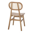 Set de 2 sillas de olmo con respaldo de rejilla Luiza