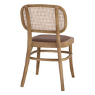 Set de 2 sillas de olmo con respaldo de rejilla Vitor