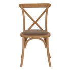 Set de 2 sillas de olmo curvado tapizadas Richard