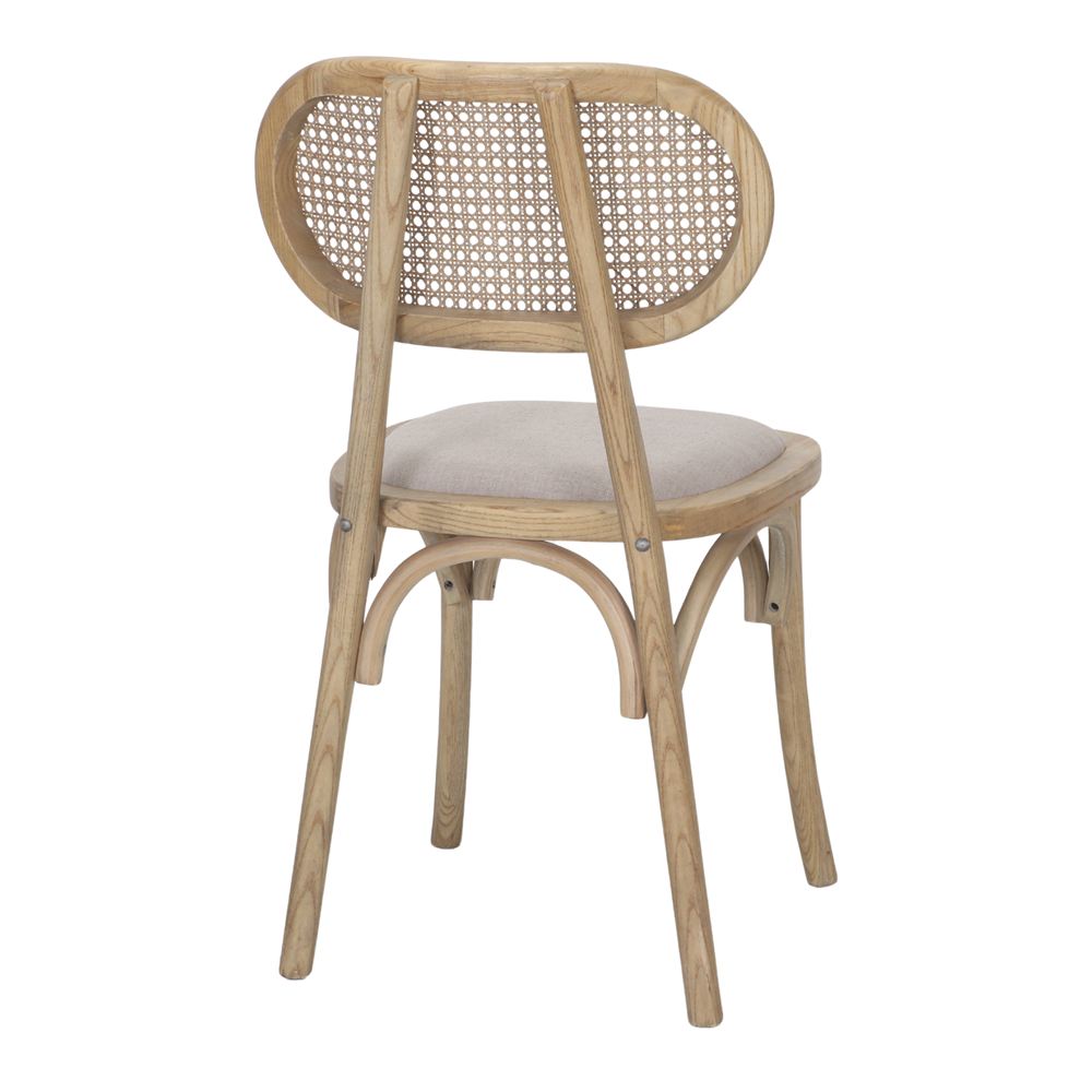 Set de 2 sillas de olmo envejecido Edoardo