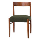 Set de 2 sillas de olmo tapizadas Mirfak