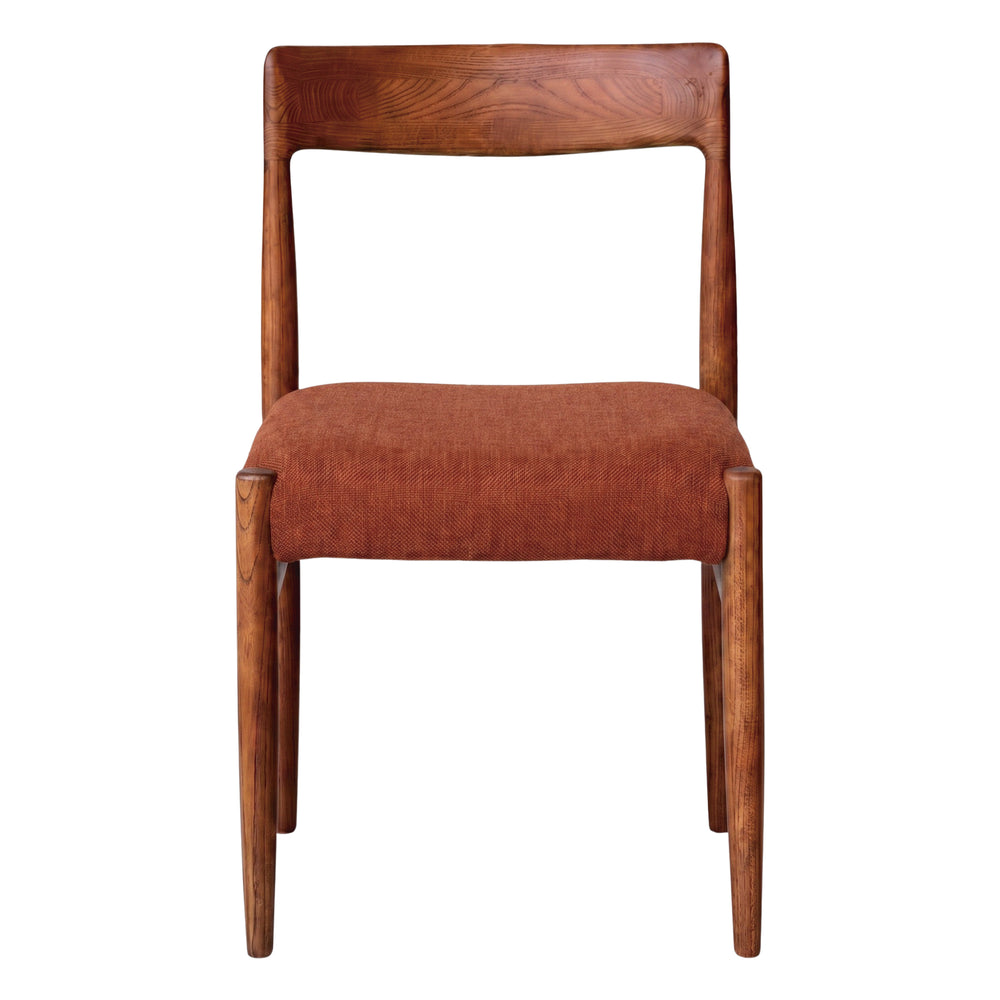 Set de 2 sillas de olmo tapizadas Mirfak