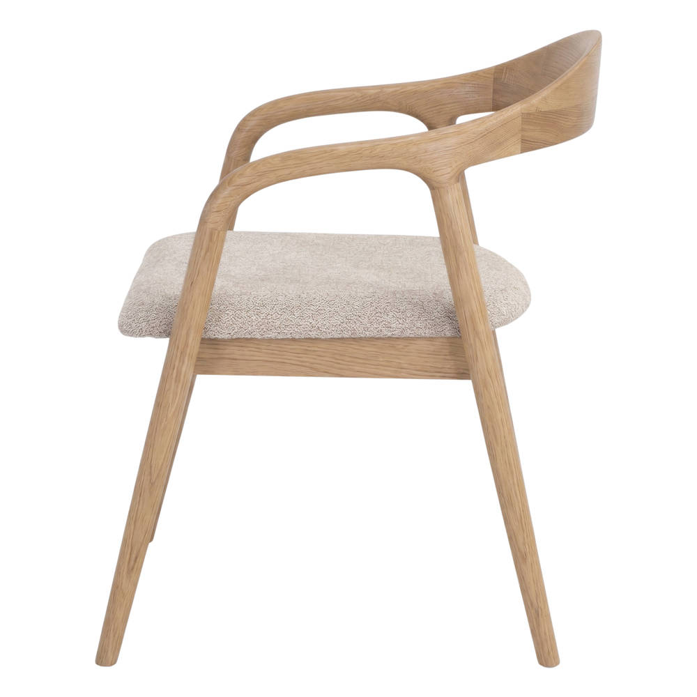 Set de 2 sillas de olmo torneado con brazos Nuria