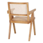 Set de 2 sillas de olmo y rejilla con brazos Iker