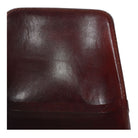 Set de 2 sillas de piel marrón oscuro Luara