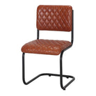 Set de 2 sillas de piel retro Milo
