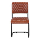 Set de 2 sillas de piel retro Milo