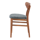 Set de 2 sillas de pino tapizadas Clarice