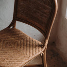 Set de 2 sillas de ratán y rejilla Vasco