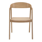 Set de 2 sillas de roble apilable Vicenta