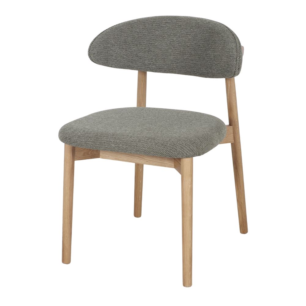 Set de 2 sillas de roble torneado Robert