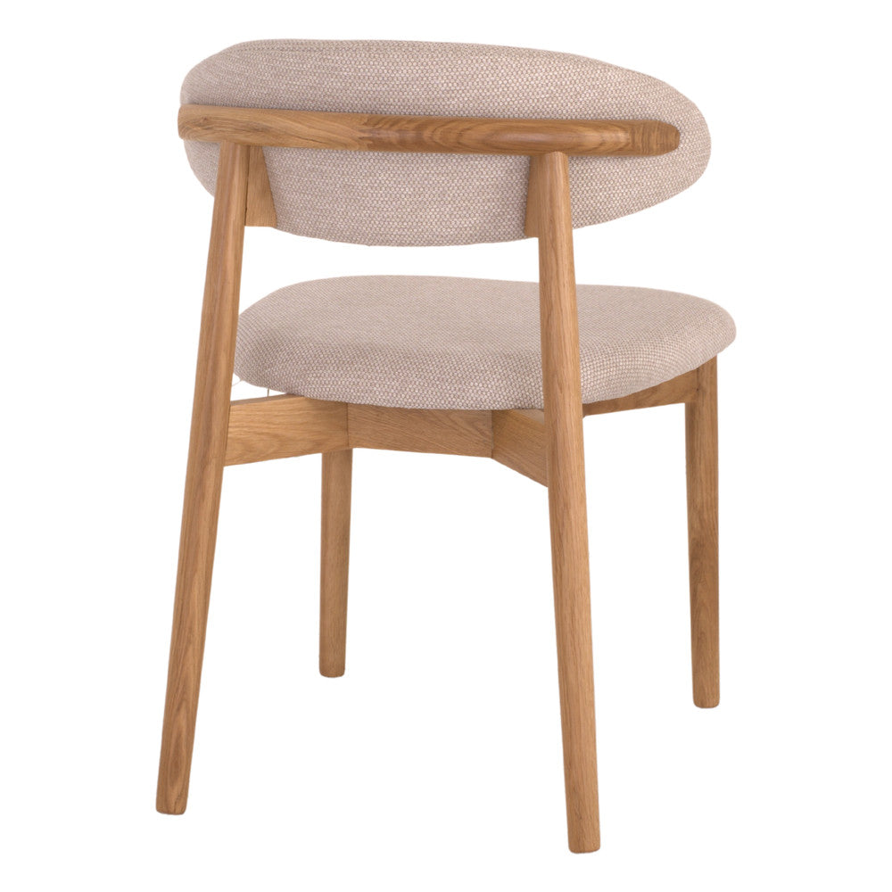 Set de 2 sillas de roble torneado Robert
