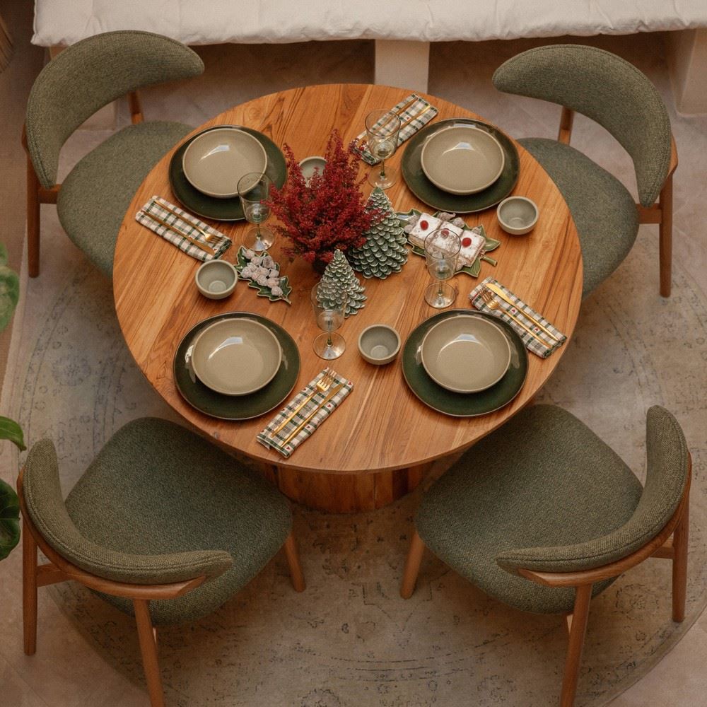 Set de 2 sillas de roble torneado Robert