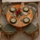 Set de 2 sillas de roble torneado Robert
