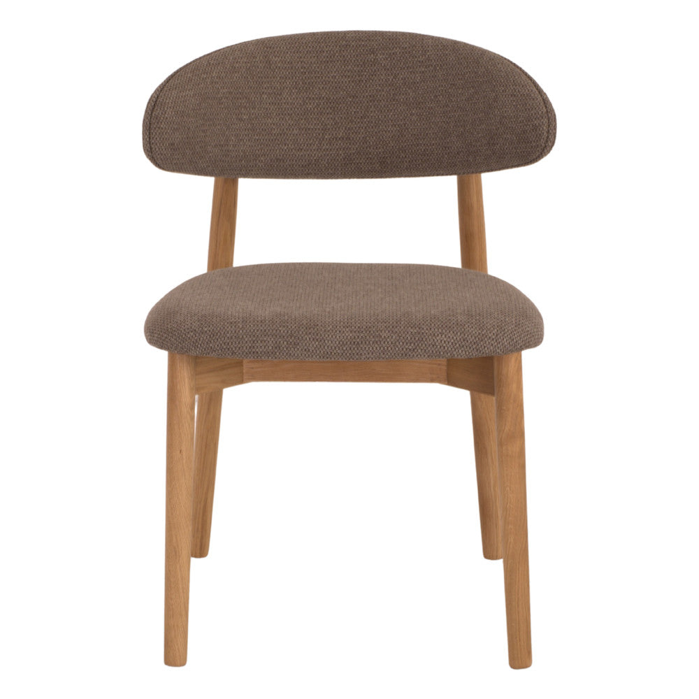 Set de 2 sillas de roble torneado Robert