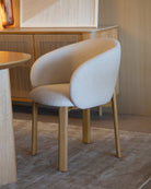 Set de 2 sillas Talia roble Dolmen Beige