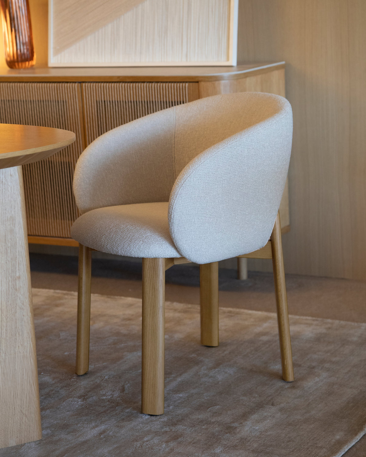 Set de 2 sillas Talia roble Dolmen Beige