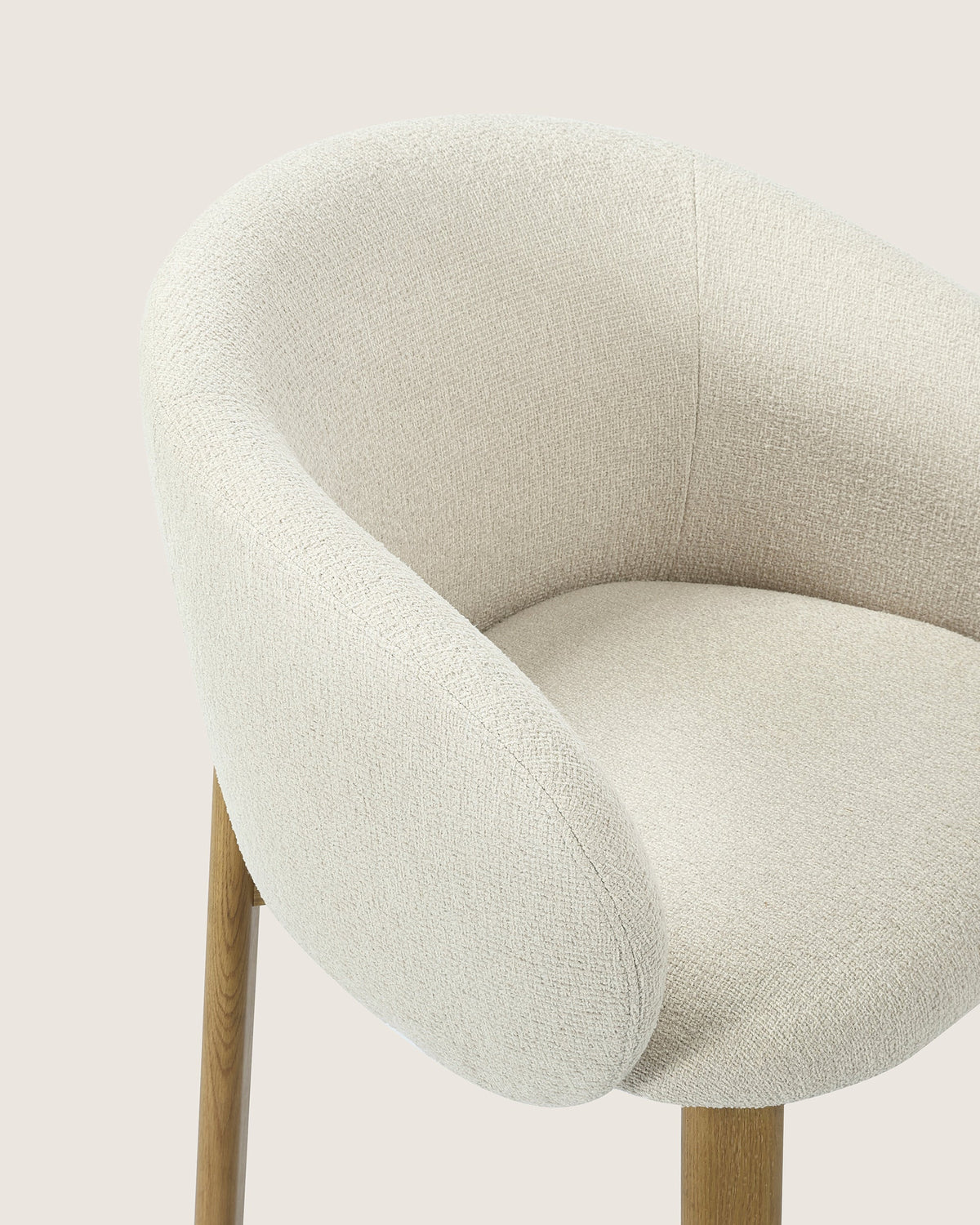 Set de 2 sillas Talia roble Dolmen Beige