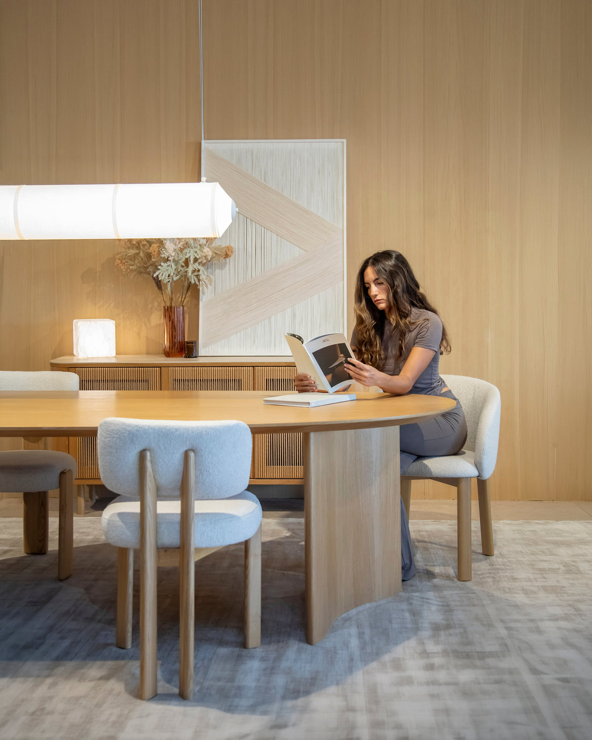 Set de 2 sillas Talia roble Dolmen Beige
