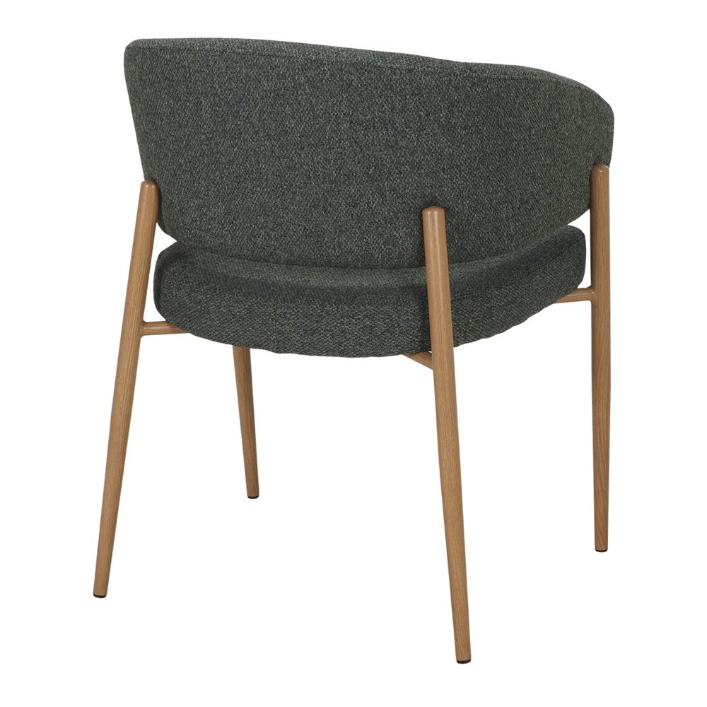 Set de 2 sillas tapizadas con brazos efecto roble Aitana