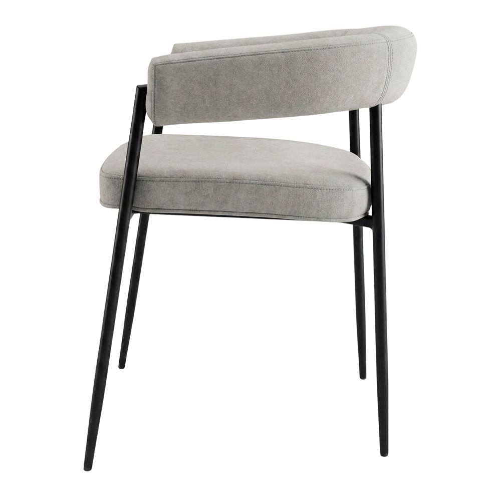 Set de 2 sillas tapizadas con patas de aguja Damiano