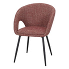 Set de 2 sillas tapizadas con patas de aguja Evelyn