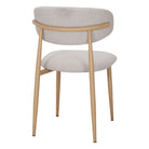 Set de 2 sillas tapizadas con patas efecto roble Caleb