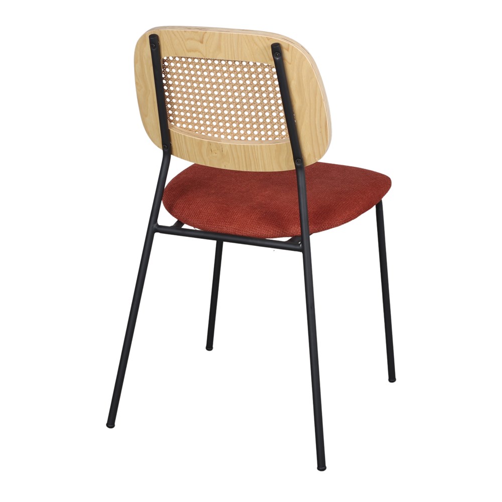 Set de 2 sillas tapizadas con rejilla Adelmo