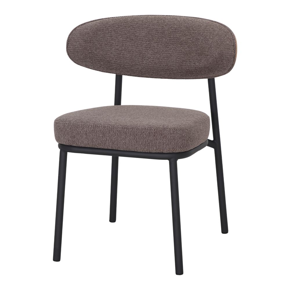 Set de 2 sillas tapizadas con respaldo de madera Ines