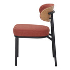 Set de 2 sillas tapizadas con respaldo de madera Ines