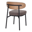 Set de 2 sillas tapizadas con respaldo de madera Ines