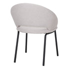 Set de 2 sillas tapizadas de acero Ottone