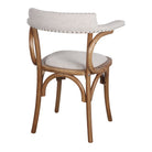 Set de 2 sillas tapizadas de roble con brazos Martim