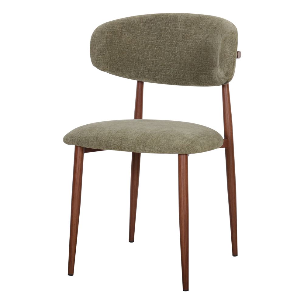 Set de 2 sillas tapizadas efecto madera Nereida