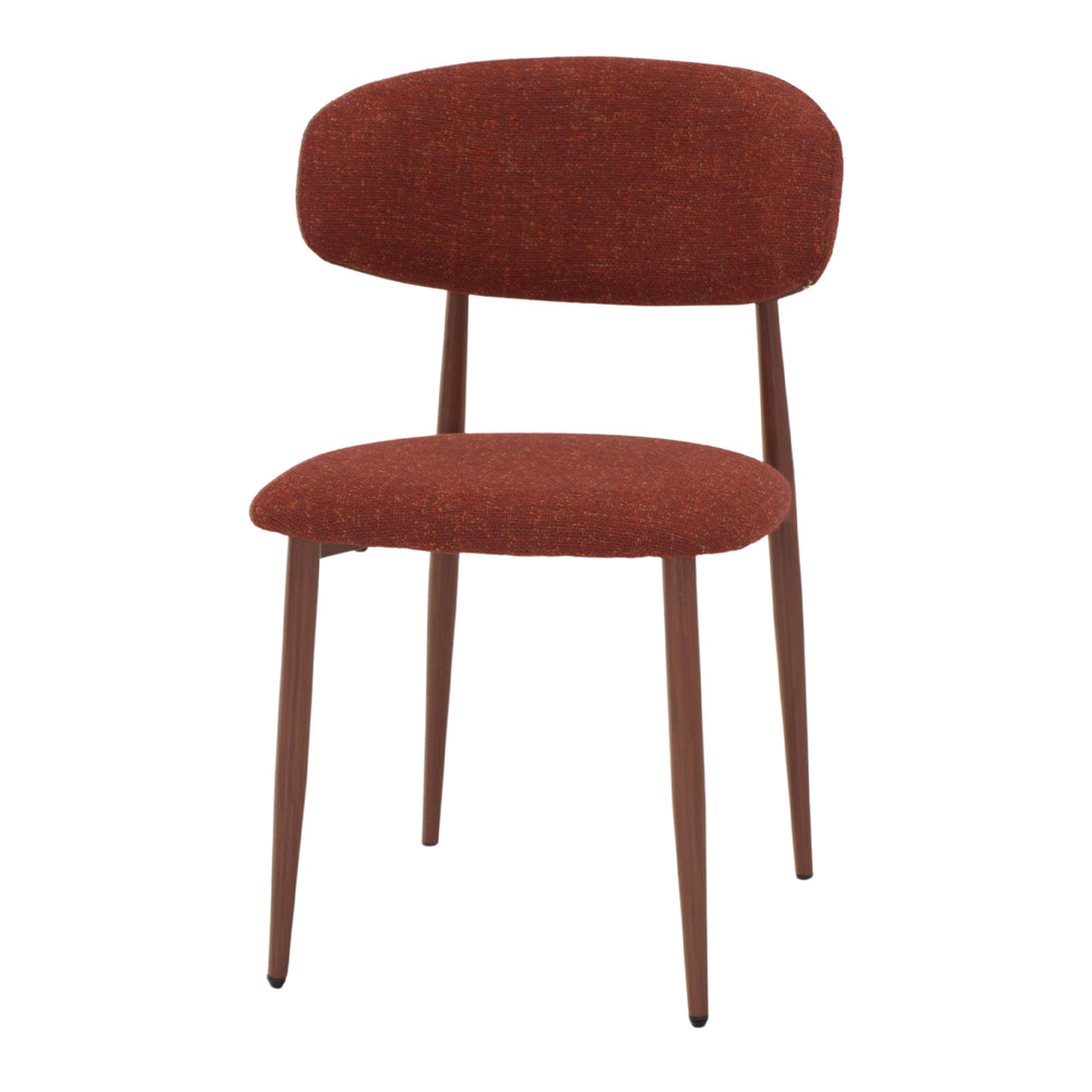 Set de 2 sillas tapizadas efecto madera Nereida