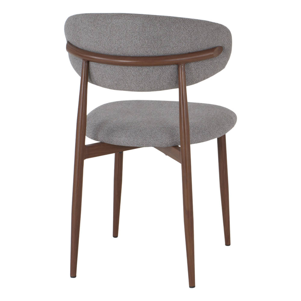 Set de 2 sillas tapizadas efecto madera Nereida