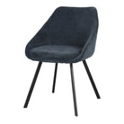 Set de 2 sillas tapizadas en azul Sandro