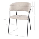 Set de 2 sillas tapizadas mid century Adhara