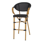 Set de 2 taburetes altos de exterior con brazos Ludovica