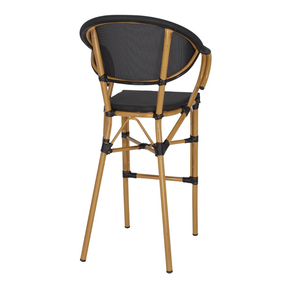 Set de 2 taburetes altos de exterior con brazos Ludovica