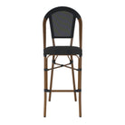 Set de 2 taburetes altos de exterior con respaldo Tonia