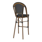 Set de 2 taburetes altos de exterior con respaldo Tonia