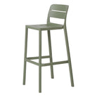 Set de 2 taburetes altos de exterior de polipropileno Ugo